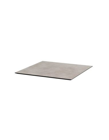 Infinity table de bistrot avec piètement sable + plateau HPL Moonstone 70x70 cm