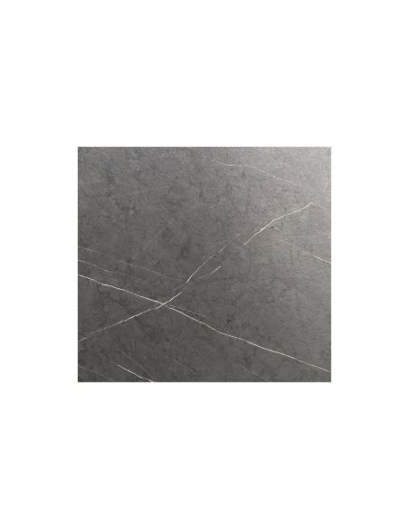 Infinity table de bistrot avec piètement sable + plateau HPL Midnight Marble 70x70 cm