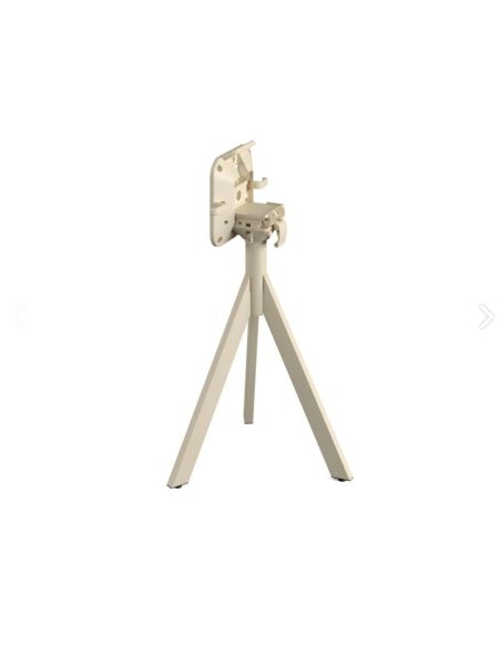 Infinity table de bistrot avec piètement sable + plateau HPL Moonstone Ø70 cm