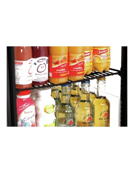 Mini vitrine réfrigérée 78 L, noire | Bartscher