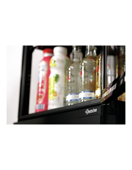 Mini vitrine réfrigérée 78 L, noire | Bartscher