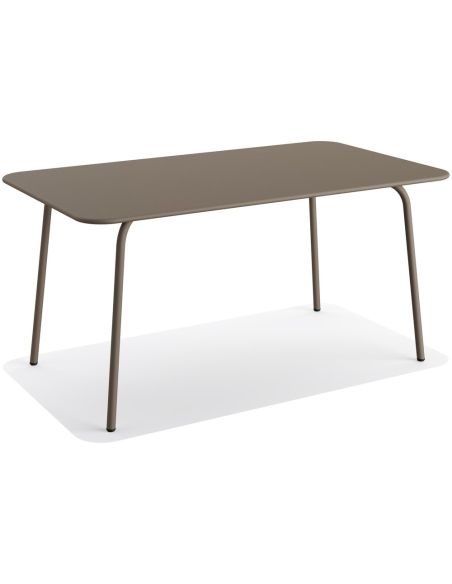 Shine - Table de terrasse rectangulaire Cappuccino