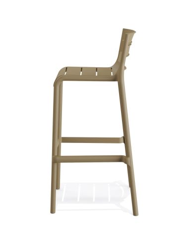 Calor - Tabouret de bar empilable en polypropylène Sable