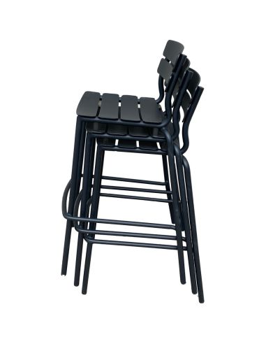Shade - Tabouret de bar empilable Noir