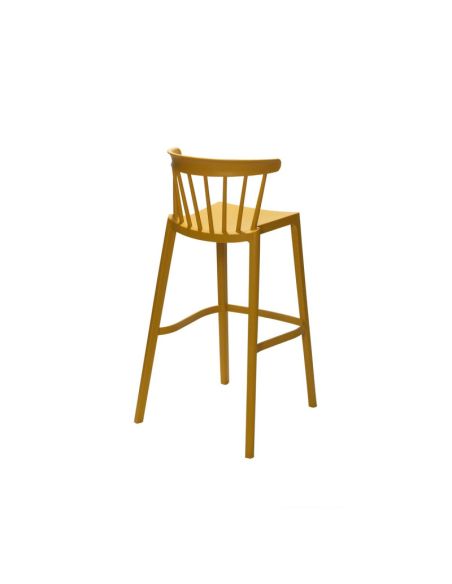 Windson - Tabouret de bar empilable en polypropylène Jaune