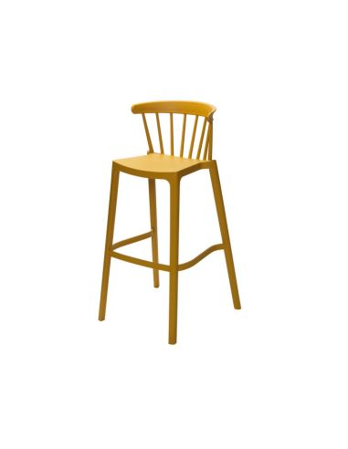 Windson - Tabouret de bar empilable en polypropylène Jaune