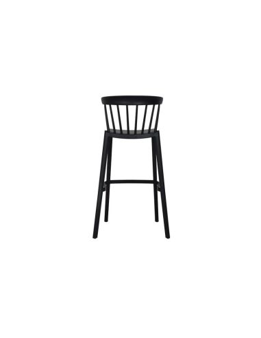Windson - Tabouret de bar empilable en polypropylène Noir