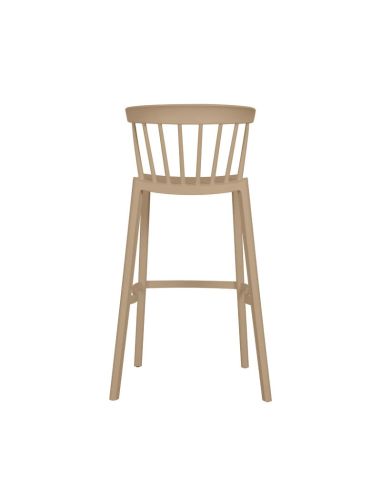 Windson - Tabouret de bar empilable en polypropylène Sable
