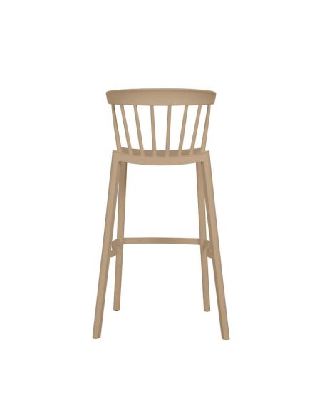 Windson - Tabouret de bar empilable en polypropylène Sable