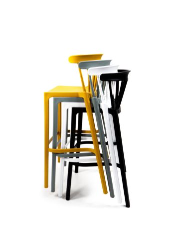 Windson - Tabouret de bar empilable en polypropylène Vert jade