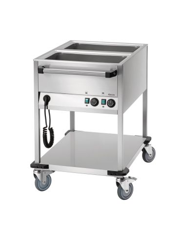 Chariot bain-marie WB2110 - 2 x GN 1/1 | Bartscher - 200261
