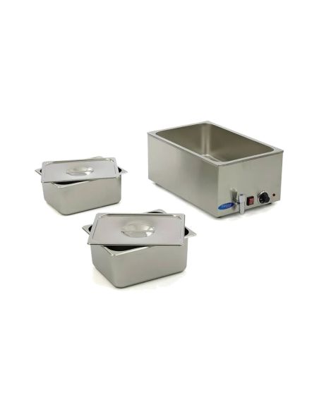 Bain Marie - avec robinet - incl 2 x 1/2 GN set - électrique | Maxima - 09300010