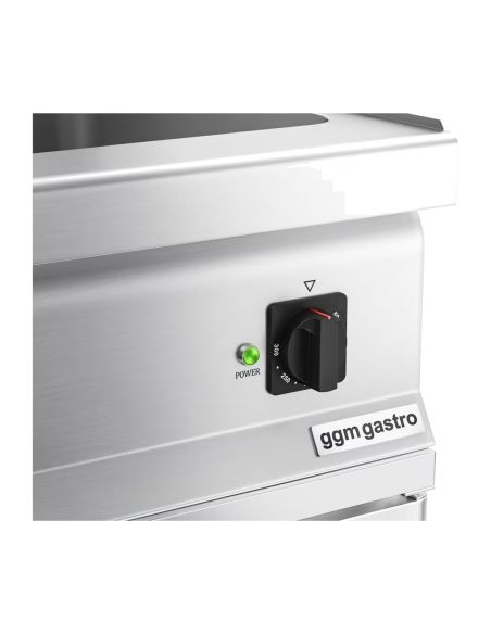 Bain-marie électrique - 2,4 kW - 2x GN 1/1 ou 4x GN 1/2 - incl. soubassement avec 2 portes- Mario 700 | GGM -BMK800-E-UBK800-E