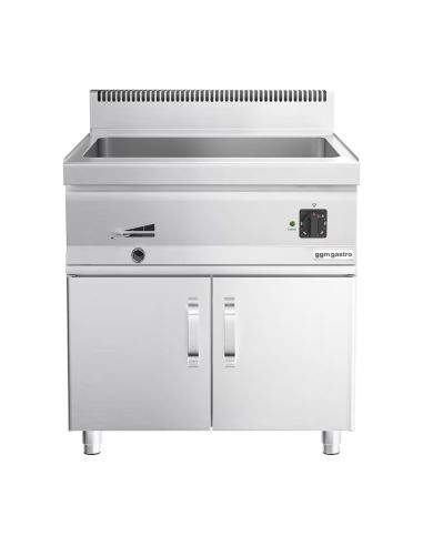 Bain-marie électrique - 2,4 kW - 2x GN 1/1 ou 4x GN 1/2 - incl. soubassement avec 2 portes- Mario 700 | GGM -BMK800-E-UBK800-E
