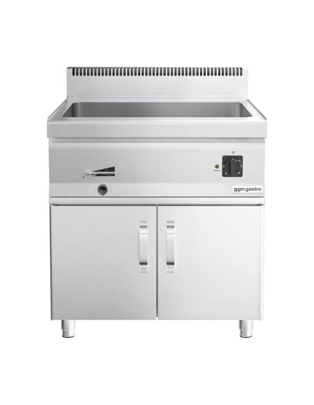 Bain-marie électrique - 2,4 kW - 2x GN 1/1 ou 4x GN 1/2 - incl. soubassement avec 2 portes- Mario 700 | GGM -BMK800-E-UBK800-E