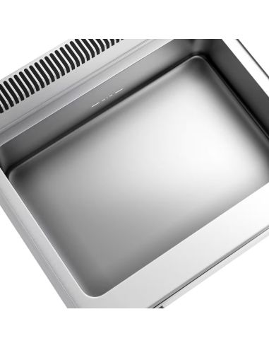 Bain-marie électrique - 2,4 kW - 2x GN 1/1 ou 4x GN 1/2 - incl. soubassement avec 2 portes- Mario 700 | GGM -BMK800-E-UBK800-E
