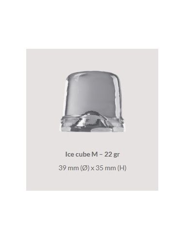 Machine à glaçons Ice Tech SS 95 - Glaçon M plein cylindrique - 79 kg/24h - stockage 40 kg
