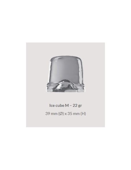 Machine à glaçons Ice Tech SS 35 - Glaçon M plein cylindrique - 33 kg/24h - stockage 15 kg