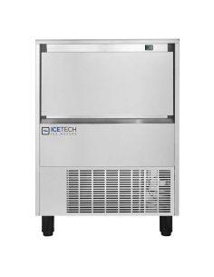 Machine à glaçons pleins - demi-cubes de 6g - 99 kg/24h - Stockage 35 kg | Ice Tech HD 100