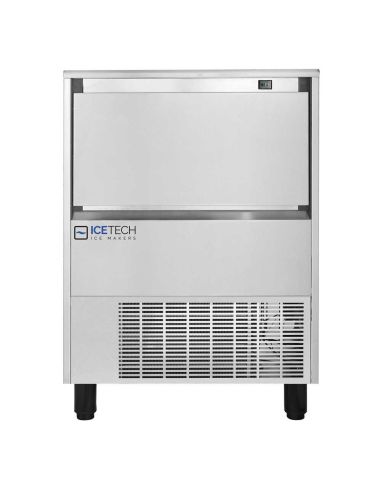 Machine à glaçons pleins - demi-cubes de 6g - 99 kg/24h - Stockage 35 kg | Ice Tech HD 100