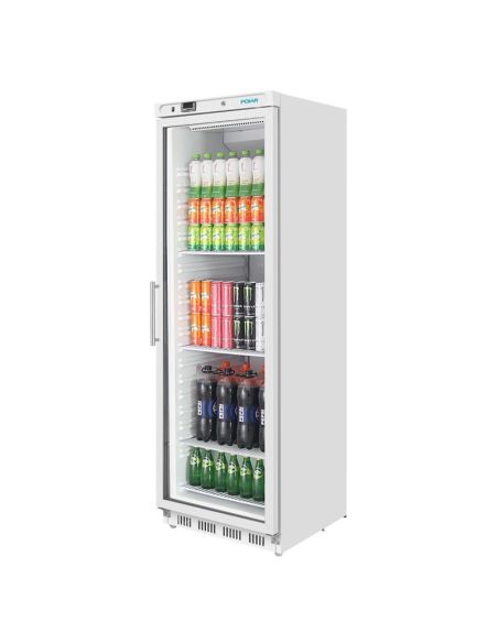 Vitrine réfrigérée positive 1 porte vitrée - Série C - 400 L | Polar CZ786