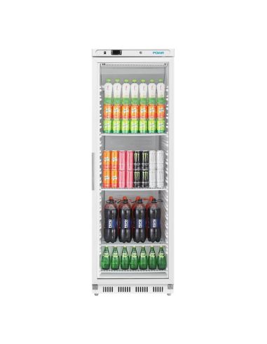 Vitrine réfrigérée positive 1 porte vitrée - Série C - 400 L | Polar CZ786