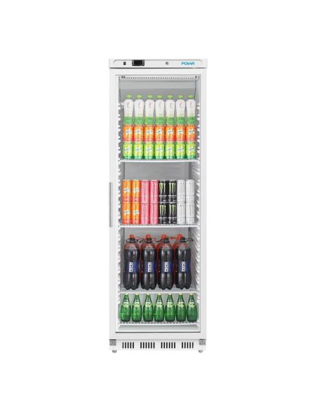 Vitrine réfrigérée positive 1 porte vitrée - Série C - 400 L | Polar CZ786