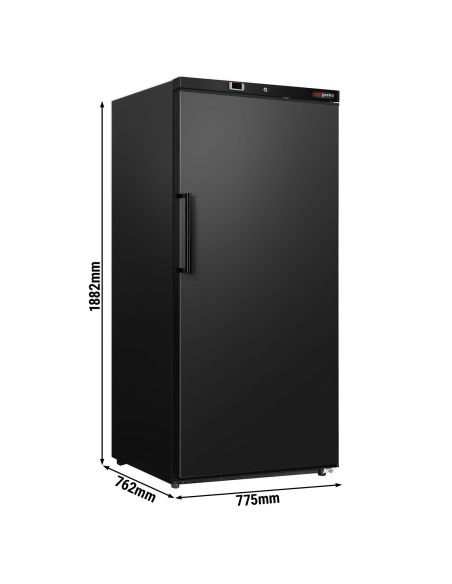 Réfrigérateur de stockage ECO 600 L – 1 porte – Noir – Froid statique
