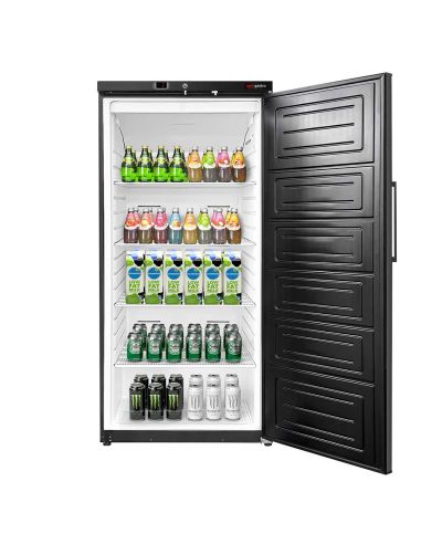 Réfrigérateur de stockage ECO 600 L – 1 porte – Noir – Froid statique