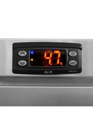 Réfrigérateur de stockage ECO 400 L – 1 porte - Inox et ABS – Air pulsé