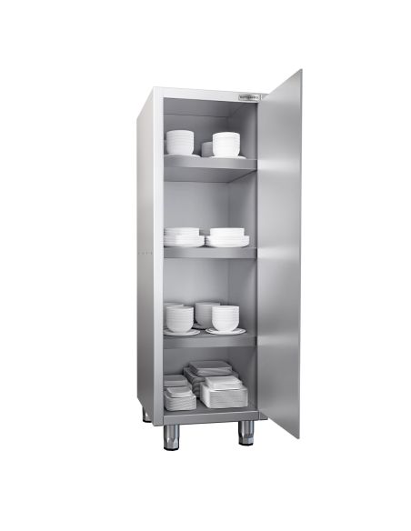 Armoire haute inox P 600 x H 1800 -1 porte battante