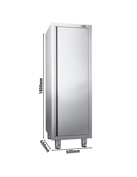 Armoire haute inox P 600 x H 1800 -1 porte battante