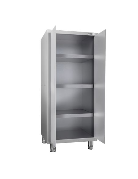 Armoire haute inox P 600 x H 1800 -2 portes battantes