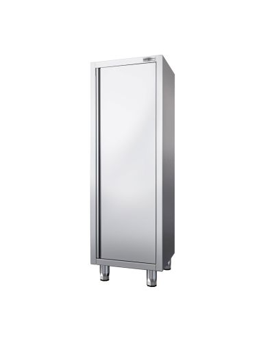 Armoire haute inox P 600 x H 1800 - 1 porte battantr
