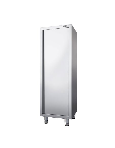 Armoire haute inox P 600 x H 1800 - 1 porte battantr