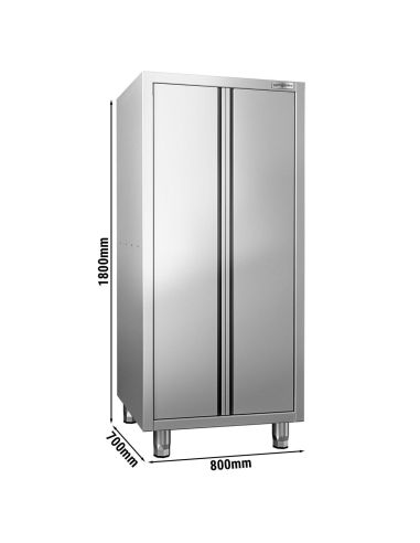 Armoire haute inox 700 x 1800 x 800– 2 portes battantes