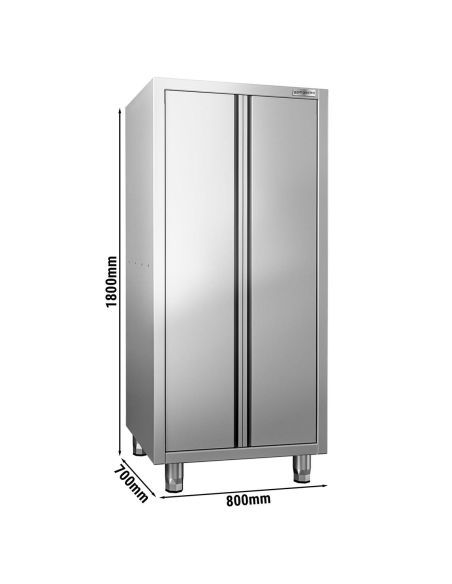 Armoire haute inox 700 x 1800 x 800– 2 portes battantes
