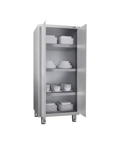 Armoire haute inox P 700 x 1800– 2 portes battantes