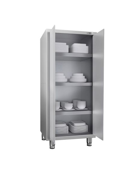 Armoire haute inox P 700 x 1800– 2 portes battantes