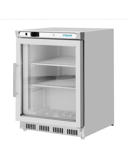 Dessous de comptoir vitré négatif inox - Série C - 129L | Polar - PC008