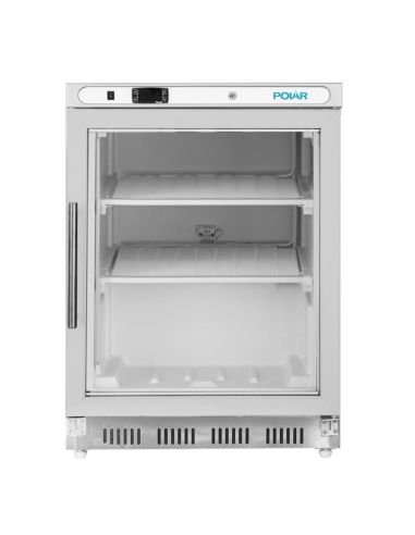 Dessous de comptoir vitré négatif inox - Série C - 129L | Polar - PC008