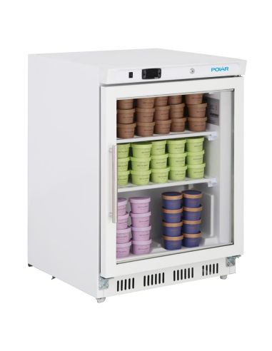 Dessous de comptoir vitré négatif blanc - Série C - 129L | Polar - PC007