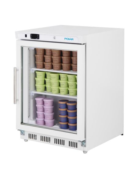 Dessous de comptoir vitré négatif blanc - Série C - 129L | Polar - PC007
