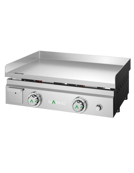 Plancha à gaz lisse en ACIER - L600 | Mainho - MAX-60G