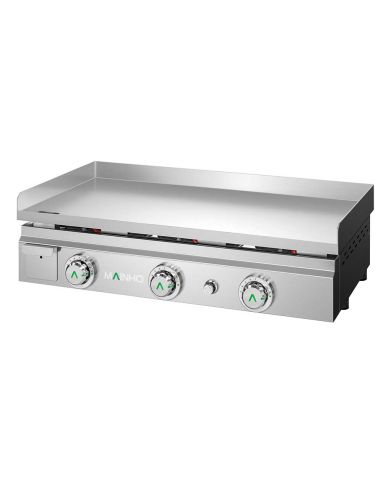 Plancha à gaz lisse en ACIER - L800 | Mainho - MAX-80G