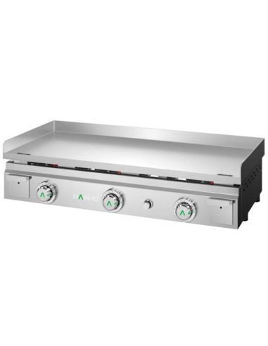 Plancha à gaz lisse en ACIER - L1000 | Mainho - MAX-100G