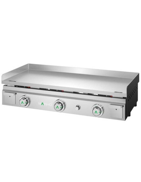 Plancha à gaz lisse en ACIER - L1000 | Mainho - MAX-100G