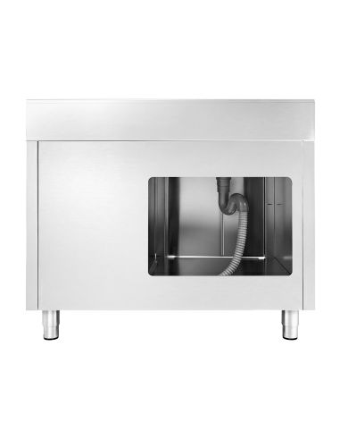 Meuble plonge inox – 1200 x 600 mm – 1 bac à gauche – 3 tiroirs
