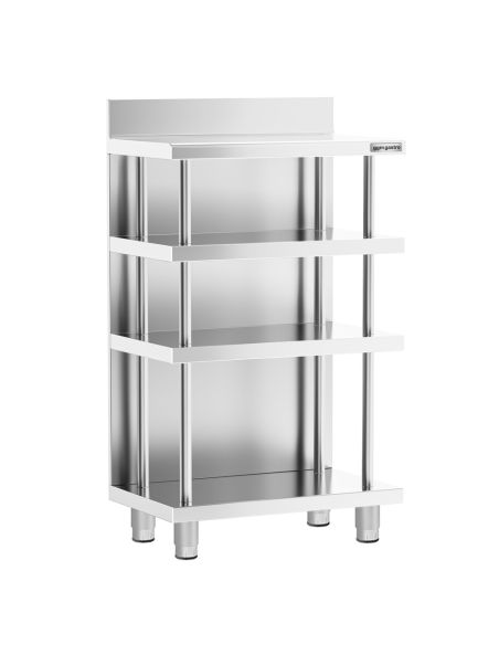 Table de travail de bar inox - 600 x 600 mm