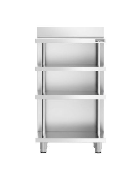 Table de travail de bar inox - 600 x 600 mm